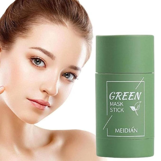 Wutian Green Tea Mask Stick for Face, Purifying Clay Blackhead Remover,Face Moisturizes Oil Control,Deep Clean Pore,Improves Skin,Improves Skin Men Women All Types (Green x 2)