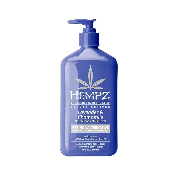 Hempz Body Lotion - Lavender & Chamomile Herbal Limited Edition Daily Moisturizing Cream, Shea Butter, Aloe, Lavender Extract Body Moisturizer - Skin Care Products, Hemp Seed Oil - 17 Fl Oz…