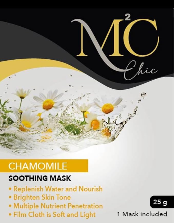 Chamomile Facial Mask for Nourishing and Hydrating Skin, Packed whit Natural Fruit Ingredients