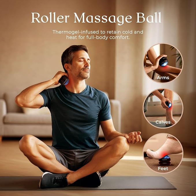 Gya Labs Ginger Massage Oil - 8.45 Fl Oz - 100% Pure Natural for Invigorating Muscle Comfort, Sore Muscle Ginger Massage Oil with Roller Ball for Skin - with Arnica, Vitamin E - Warming and Relaxing