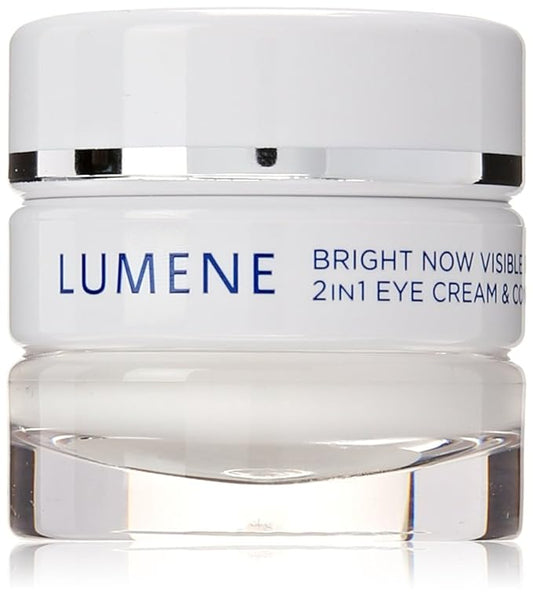 Lumene Bright Now Visible Repair 2 in 1 Eye Cream and Concealer, 0.57 Fluid Ounce