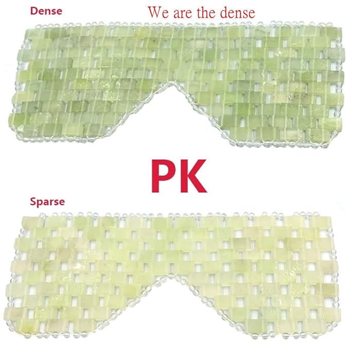 AITELEI Natural Jade Eye Mask Anti-Aging Facial Sleeping Eye Mask Hot or Cold Therapy Blindfold for Puffy Eyes, eye masks for dark circles and puffiness Massage Tool