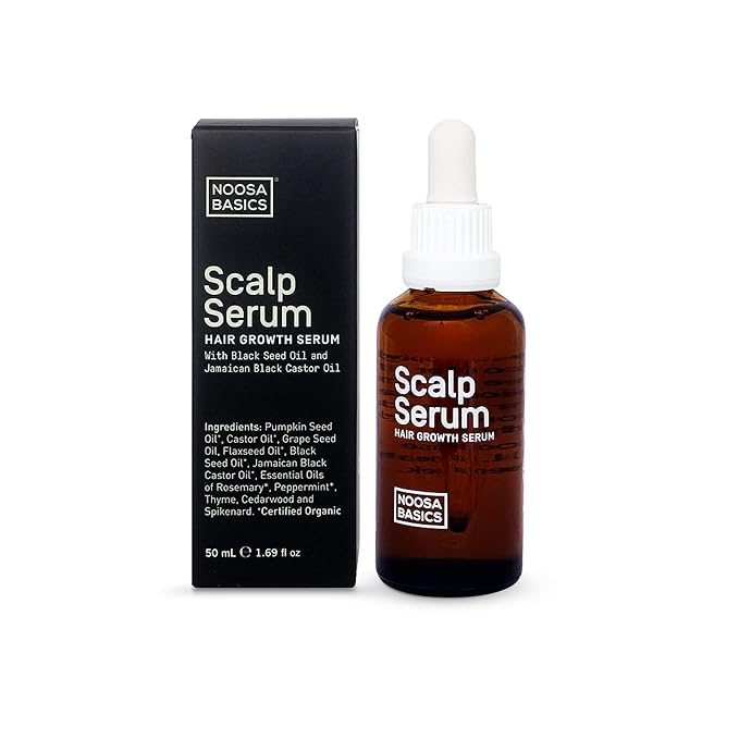 IPPINKA Organic Scalp Serum - Infused With Black Seed Oil and Jamaican Black Castor Oil - 50ml - Handcrafted in Noosa, Australia
