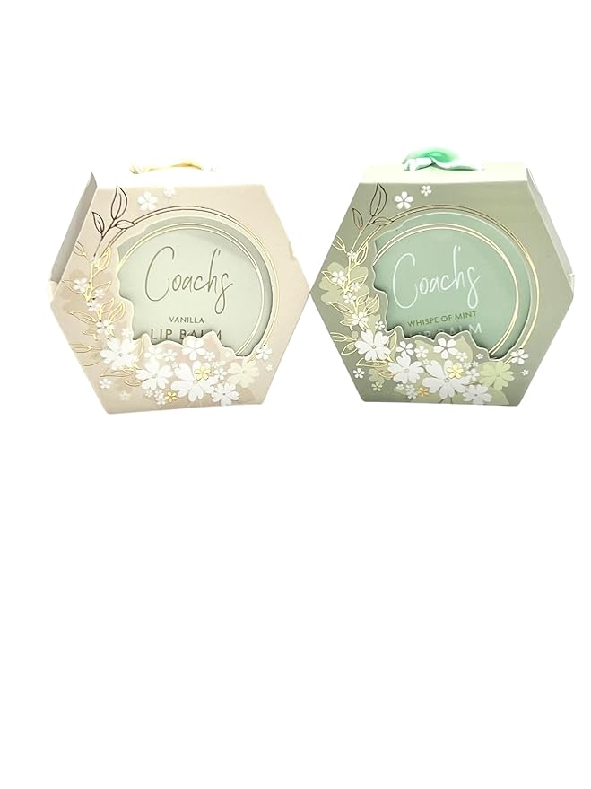 Coach's Natural Moisturizing, Nourishing, Vegan Mint and Vanilla Lip Balm.