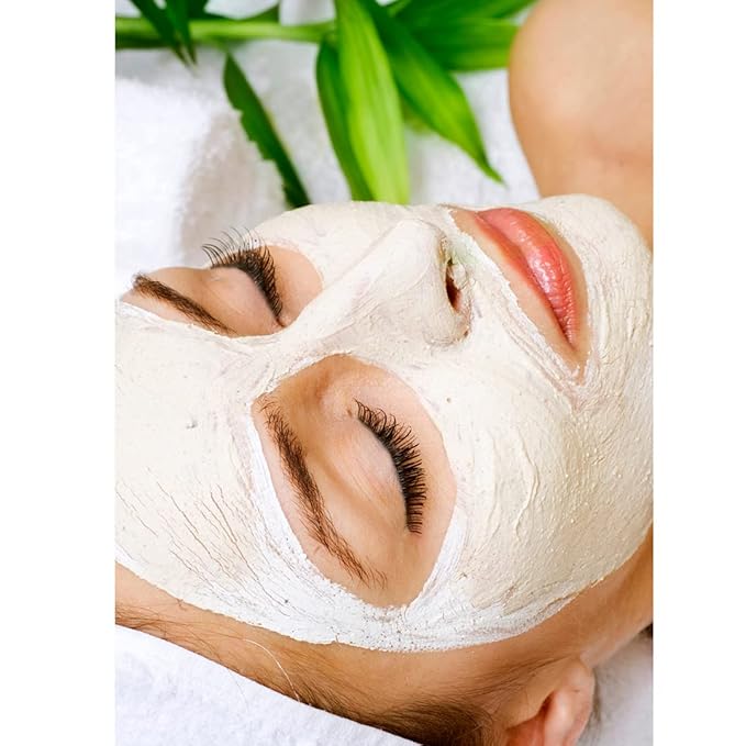 HalalEveryday White Kaolin Clay Powder | 2 pound | Cosmetic Grade | 100% Natural | DIY Facial Mask for Spa | Cleans & Detoxifies Skin | Evens out Skin Tone | Soap Making & Bath Bombs