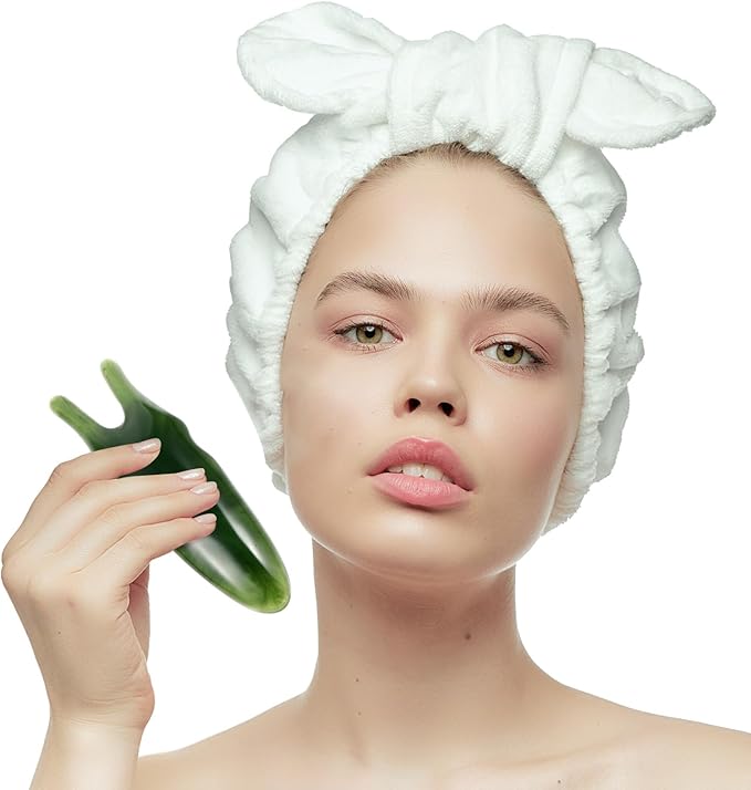 Healifty 2 Pcs Resin Massage Comb Guasha Scalp Comb Handheld Gua Sha Scraping Massage Tool for Head Caring, Relax (Green)