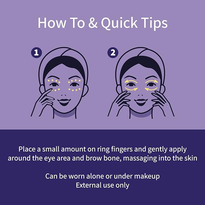 Ebanel Peptides Eye Serum, Dark Circles Treatment for Women and Men, Under Eye Bags Puffiness Remover, Lifting and Firming Serum with Wine and Lavender Extracts