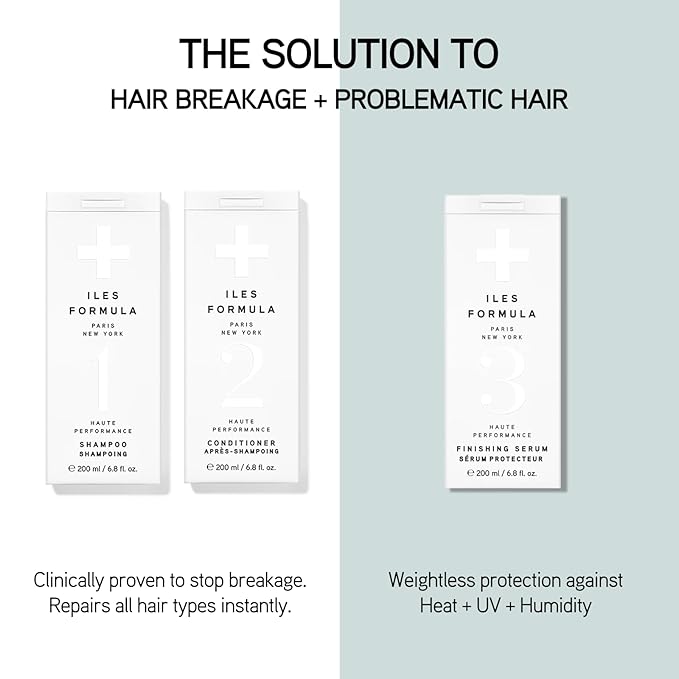 ILES FORMULA Haute Performance Finishing Serum – Style & Smooth Without Weighting Hair Down, Protects Hair from Heat, Humidity, UV Rays + Color Fade – 16.9 Fl Oz (500 ML)