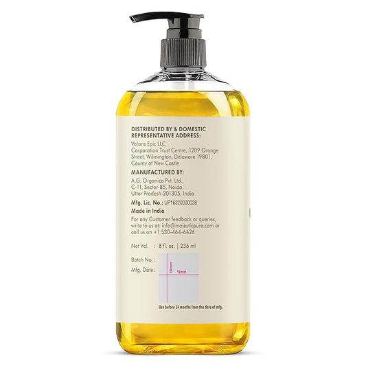 MAJESTIC PURE Coconut Massage Oil - Ultra-Glide Formula with Soothing Aroma -Made with Natural Oils - All Skin Types, Men & Women - 8 fl oz