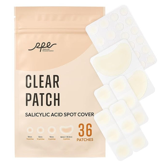 RPELife Hydrocolloid Pimple Patches with Salicylic Acid for Face, Acne Pimple Patch Invisible Spot Cover Treatment for Zits, Blemishes, and Pimples,Absorbing Zit Patch for Clear Skin (36 Count）