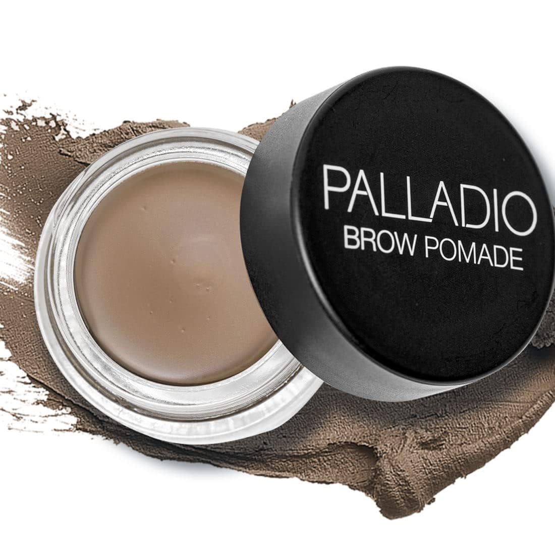 Palladio Brow Pomade Waterproof, 24 Hour Wear, Smudge Proof and Sweat Resistant Formula, Super Creamy Formula Glides on And Helps to Fill in Brows for a Dramatic, Defined, Flawless Look (Taupe)