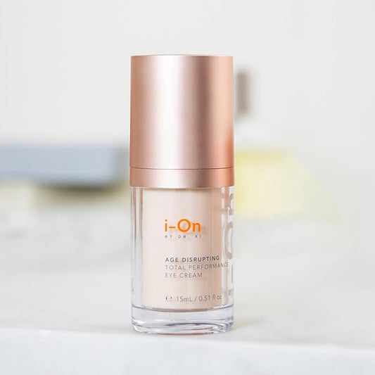 i-On Age Disrupting Total Performance Eye Cream - Targets Dark Circles, Puffiness & Wrinkles with DII® Technology | Brighten & Hydrate | Paraben & Cruelty Free (0.51 Fl Oz)