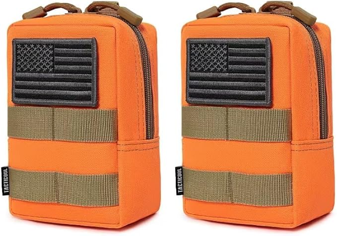2 Pack Molle Pouches - Tactical Compact Water-Resistant EDC Pouch