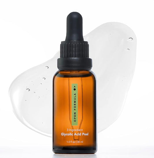 Glycolic Acid 20% Peel Serum - Exfoliates, Brightens, Reduces Dark Spots