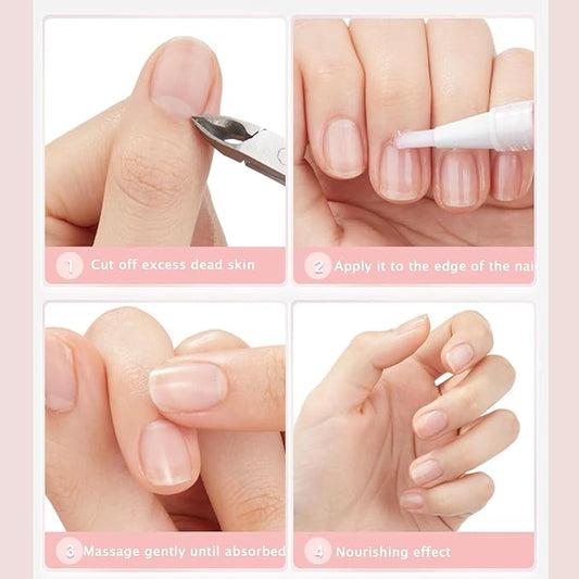 Radiant Nail Growth Oil, Nail Strengthener, Cuticle Oil for Nails, For Moisturize Strengthen Nail Care Oil, Finger Edge Manicure Nourishing Pen, Anti-hangbnail removal, Nail Skin Edge Care
