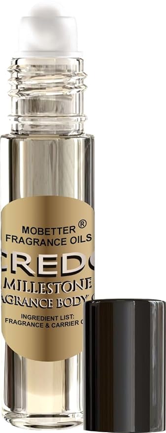 MOBETTER FRAGRANCE OILS Credo Millestone Unisex Body Oil 1/3 oz roll on Glass Bottle