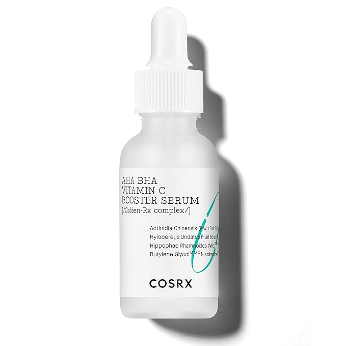 COSRX AHA BHA Vitamin C Booster Serum 1.01fl.oz/30ml, Anti Aging, Plumping, Hydrating Serum with Niacinamide, Not Tested on Animals, No Parabens, Korean Skincare