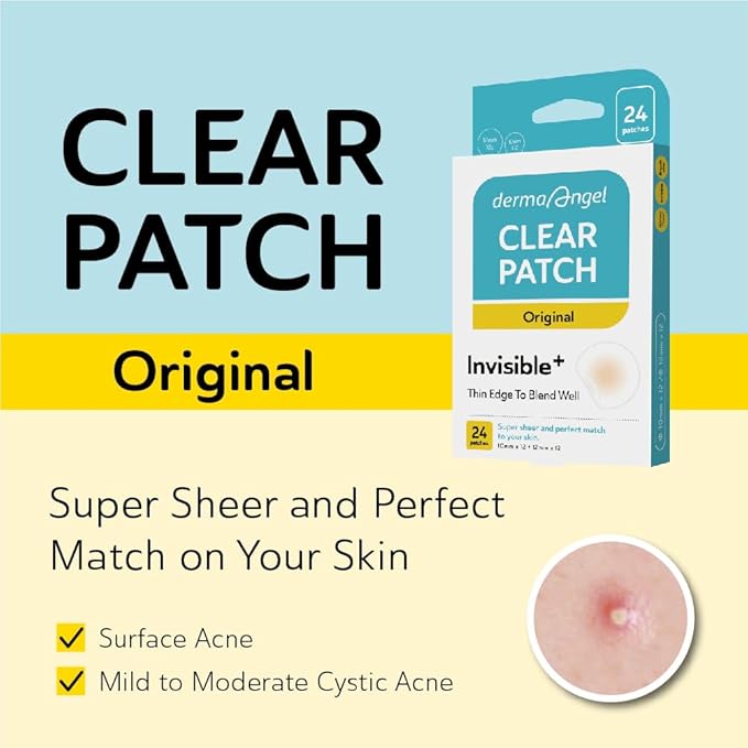 Ultra Invisible Acne Patches Pimple Patches Hydrocolloid Acne Patches Zit Patches Hydrocolloid Bandages Acne Spot Treatment - Day & Night Use 48 Pieces 2 Sizes
