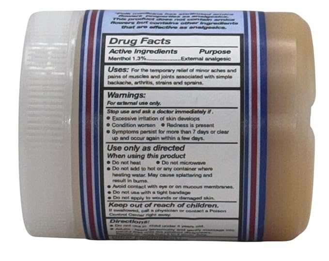 Flores de Árnica - 3.5 oz (100g) Cosmetic Ointment | Pomada de Flores de Árnica: