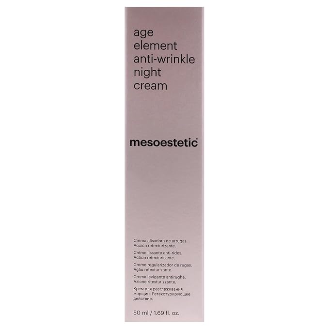 Mesoestetic Age Element Anti Wrinkle Night Cream for Unisex - 1.69 oz Cream