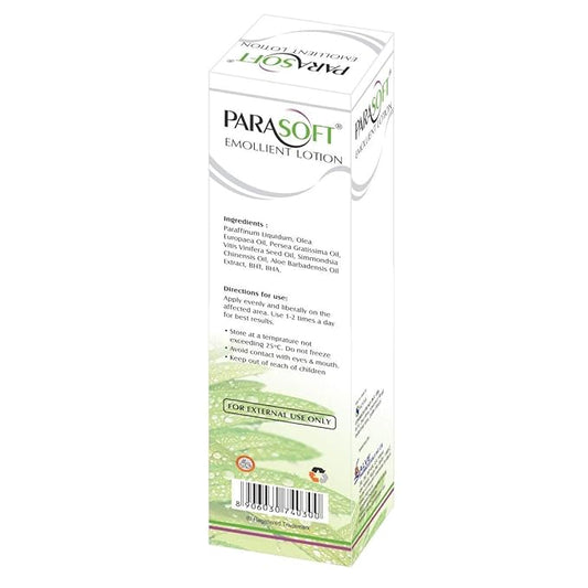 Emollient Moisturising Lotion With Goodness of Aloe Vera For Normal To Dry Skin (Alcohol Free), 100ml (Pack Of 3)