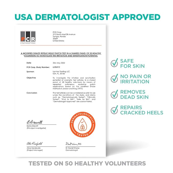 Lavinso Foot Peel Mask for Dry Cracked Feet – 2 Pack Peeling Mask Removes Dead Skin and Calluses - Exfoliating for Soft Baby Feet, Original Scent