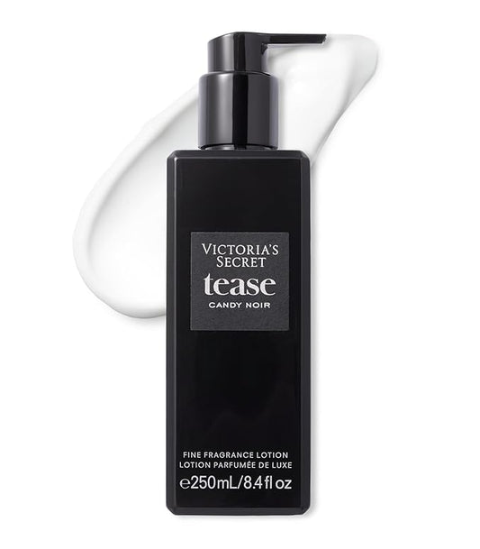 Victoria's Secret Tease Candy Noir Fragrance Lotion, Notes of Raspberry Glaze, Night-Blooming Iris & Warm Tonka, (8.4 oz)