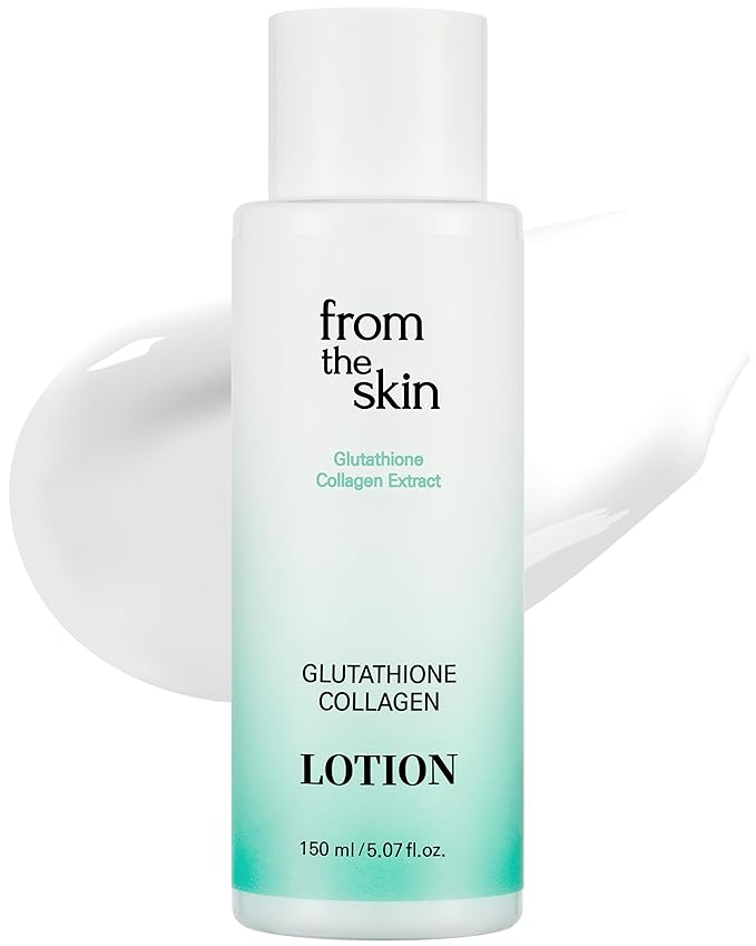 Glutathione Collagen Lotion - Intense Hydration and Firming for Dry Skin, Radiance Boost, Fast-Absorbing, Non-Greasy with Panthenol & Lactobacillus Extract, 5.3 fl.oz.