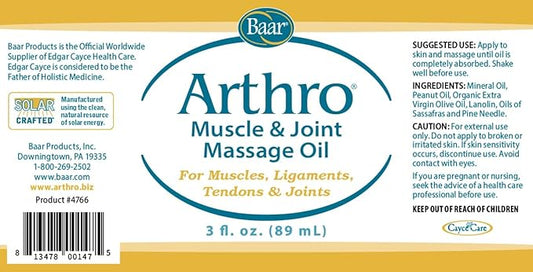 Arthro Muscle & Joint Masssage Oil Roll-On, 3 fl oz