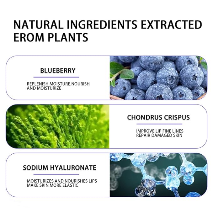 Charm Kiss 20Pcs Moisturizing Lip Mask, Lip Sleep Mask Reduces Lip Lines and Restores Moisture, Lip Mask Effectively Nourishes the Lip Skin, Gel Treatment Lip Masks Plumping Lips Mask Lip Care Products (Blue)