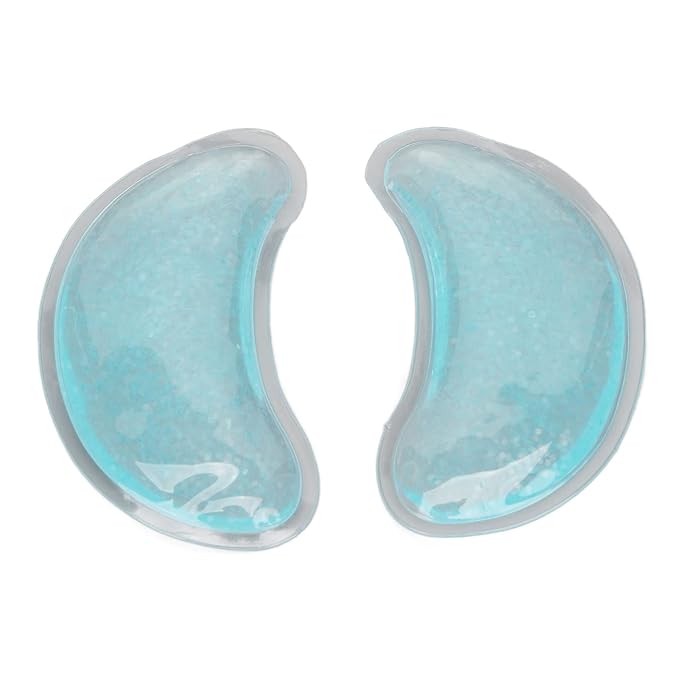 Under Eye Gold Gel Pads,Cooling Gel Eye Reusable Cold Eye for Puffy Eyes, Gel Ice Pack Cooling Eye Pads and Under Eye Patches for Redness and Eye Relax