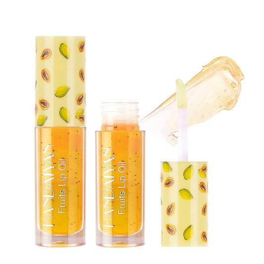Fruity Lip Oil Clear Lip Nectar Lighten Lip Lines Lip Balm Moisturizing Lip Gloss Oily Anti-Crack Hydration