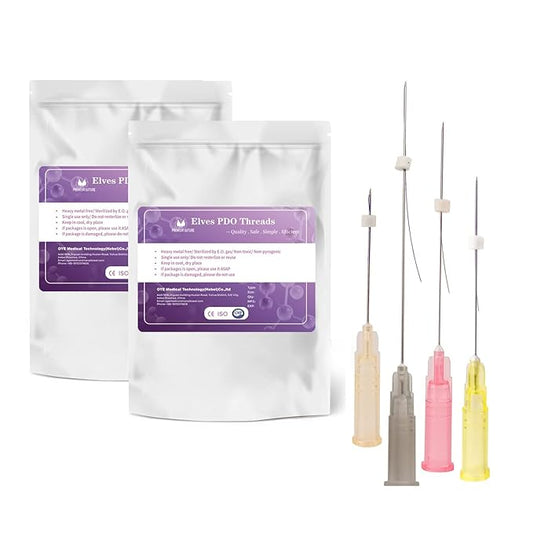 elves Pdo Threads for Face Lift & Whole Body Lifting, Pdo Mono Threads 26G60mm 20Pcs