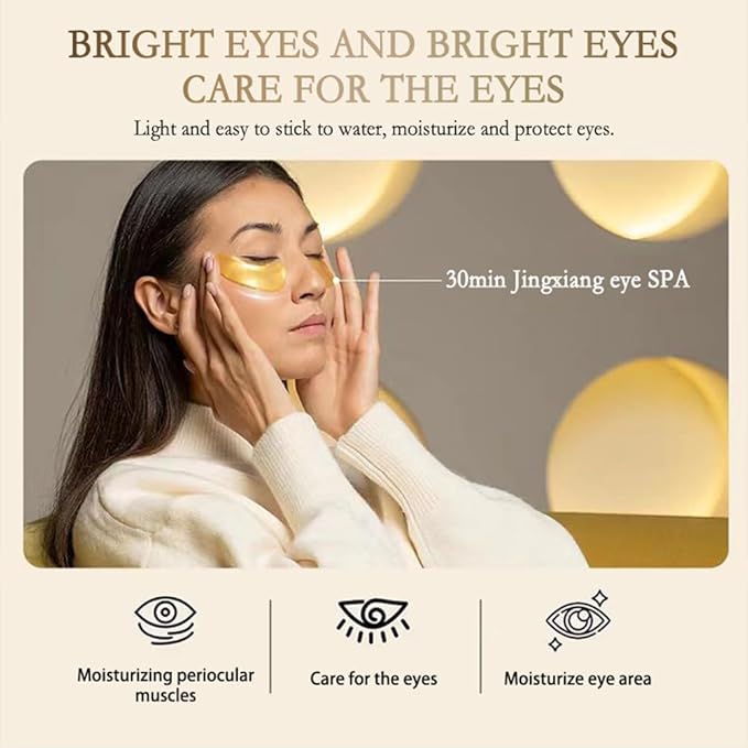 20 Pairs Under Eye Patches, Collagen Crystal Eye Mask for Dark Circles and Puffiness - Anti Aging Under Eye Mask.