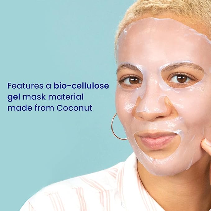 FACETORY Dream Garden Lotus Mask (Pack of 10)- Biocellulose Material, Balancing, Nourishing, Toning