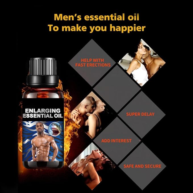 Men Massage Oil for Sex -Sexual Enhancement Erection Cream Penisgrowth Oil Longer Thicker Penis Energy Massage Essential Oil Men Energy for Care Delay Performance Boost Strength (Chamomile)