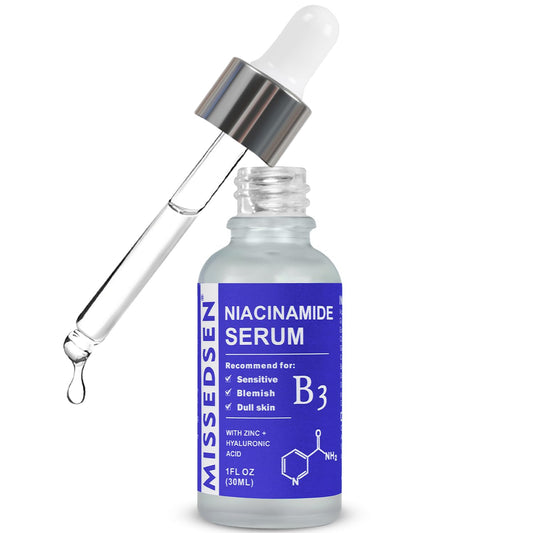 Niacinamide Serum for Face with Zinc & Hyaluronic Acid,Smoothes Wrinkles,Improves Elasticity,Firms Skin 1 Oz for Face Care, Daily Use
