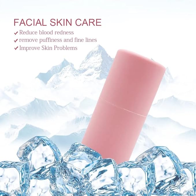 Silicone Face Ice Massager and Contourer (Pink)