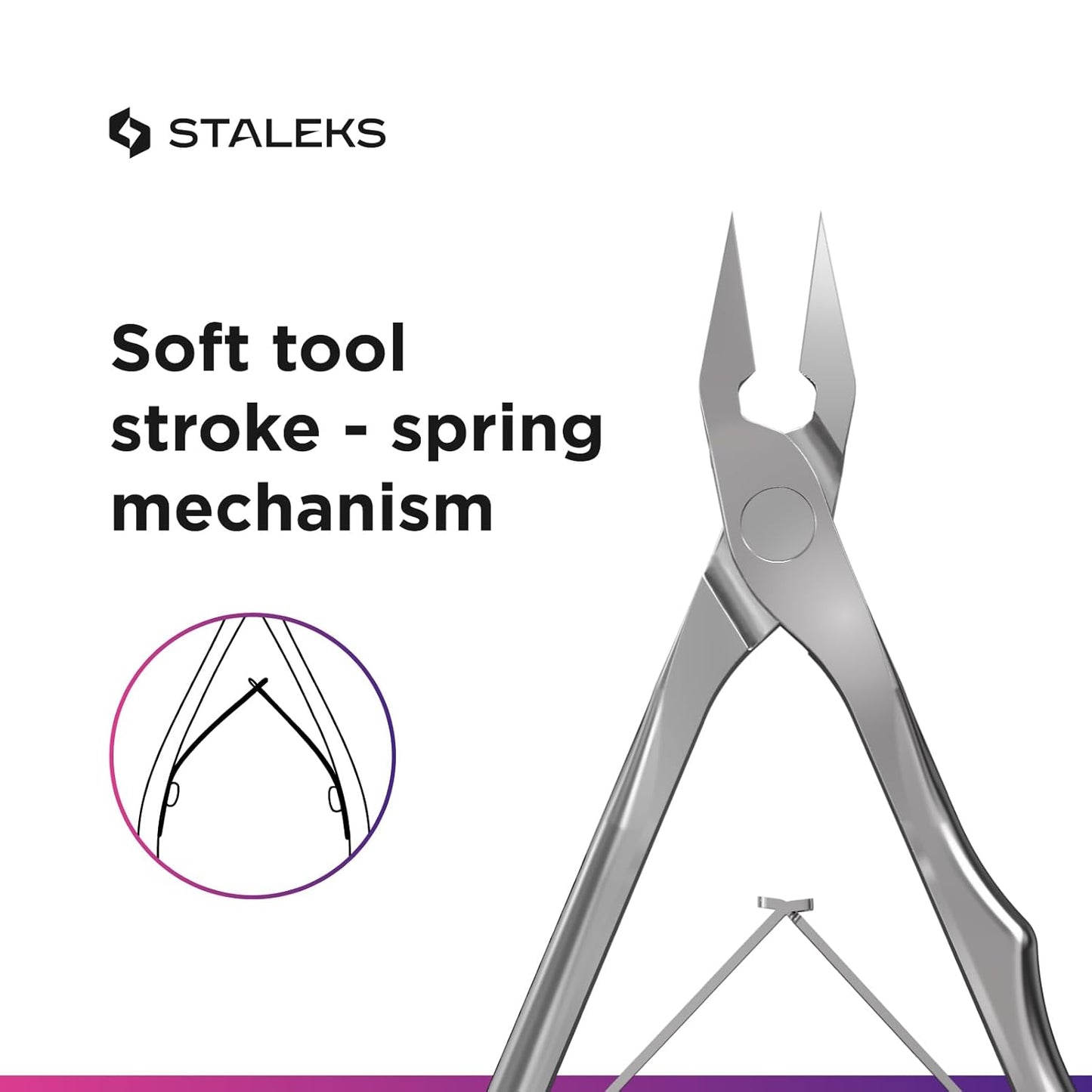 Staleks Pro Nail Nippers EXPERT NE-61-12, Full Jaw, 0.47 Inch (12mm)