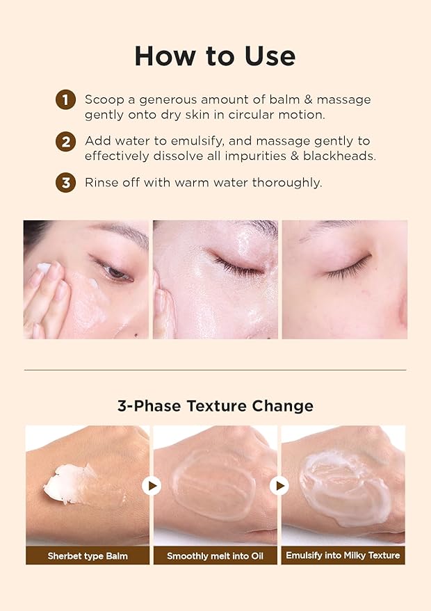 Hanskin BHA Pore Cleansing Balm, Gentle Blackhead Cleanser and Makeup Remover for Combination and Oily Skin [BHA/2.82 oz]