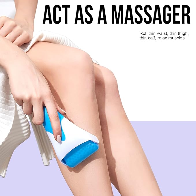 Teenitor Blue Ice Roller for Face, Ice Face Roller, Face Massager Tool, Puffiness Migraine Pain Relief and Minor Injury, Face Roller Skin Care