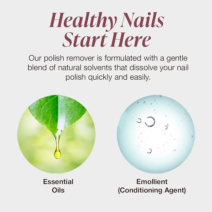 Mineral Fusion Nail Polish Remover, Acetone-Free & Non Drying for Regular & Shellac Nail Polishes, 6 Ounce