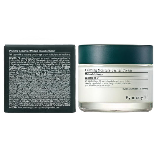 Pyunkang Yul PKY Calming Moisture Nourishing Cream Instantly Soothes Sensitive Skin, Face Moisturizer for Healthy Skin Vitality with Collagen, Vegan, Korean Skincare (1.69 Fl. Oz, 50ml)