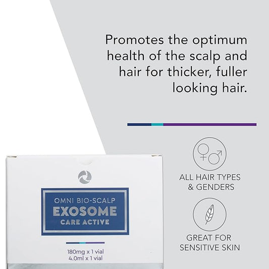 Omni Bioceuticals Bio-Scalp Exosome Care Active, Pack of 2 Treatments