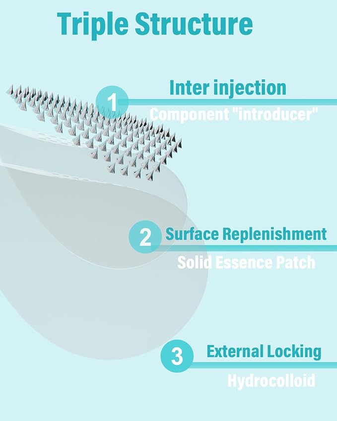 Microdart Acne Patch (27 Patches) - Hyaluronate Acid & Salicylic Acid Hydrocolloid Pimple Patch for Deep, Early and Hidden Blemishes (27 Count (Pack of 1))