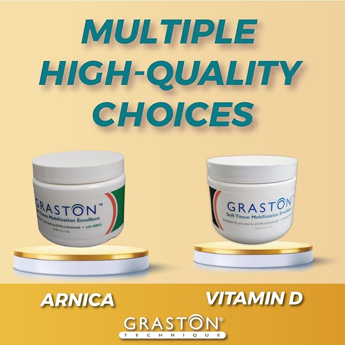 Graston Technique Arnica Soft Tissue Emollient - 4oz Jar Pro-Grade Therapy Cream for IASTM, Massage, Relief and Recovery, 1-Pack