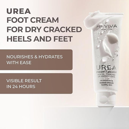 Foot Cream with Urea + Salicylic Acid & Dead Sea Minerals – Intensive Foot Cream for Dry, Cracked Heels & Feet, Callus Remover & Toenail Softener – Deep Moisturizing & Skin Repair for Cracked Feet