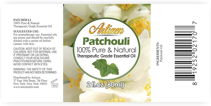 Artizen 2oz Oils - Patchouli Essential Oil - 2 Fluid Ounces
