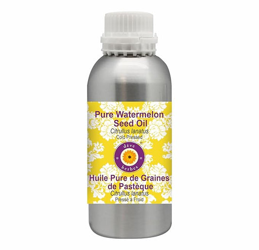 dève herbes Pure Watermelon Seed Oil (Citrullus lanatus) Cold Pressed 1250ml, (42 oz)
