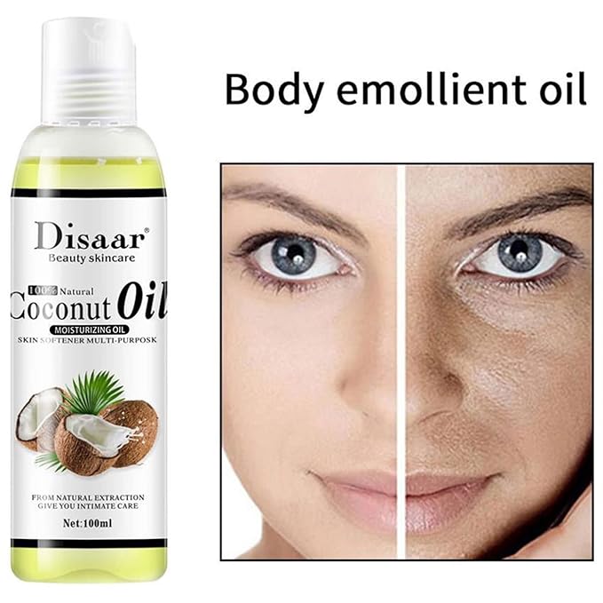Natural Softening Multi-Purpose Moisturizing Mineral Oil Relive Dry Skin 100ml/3.38fl.oz (Coconut Oil)